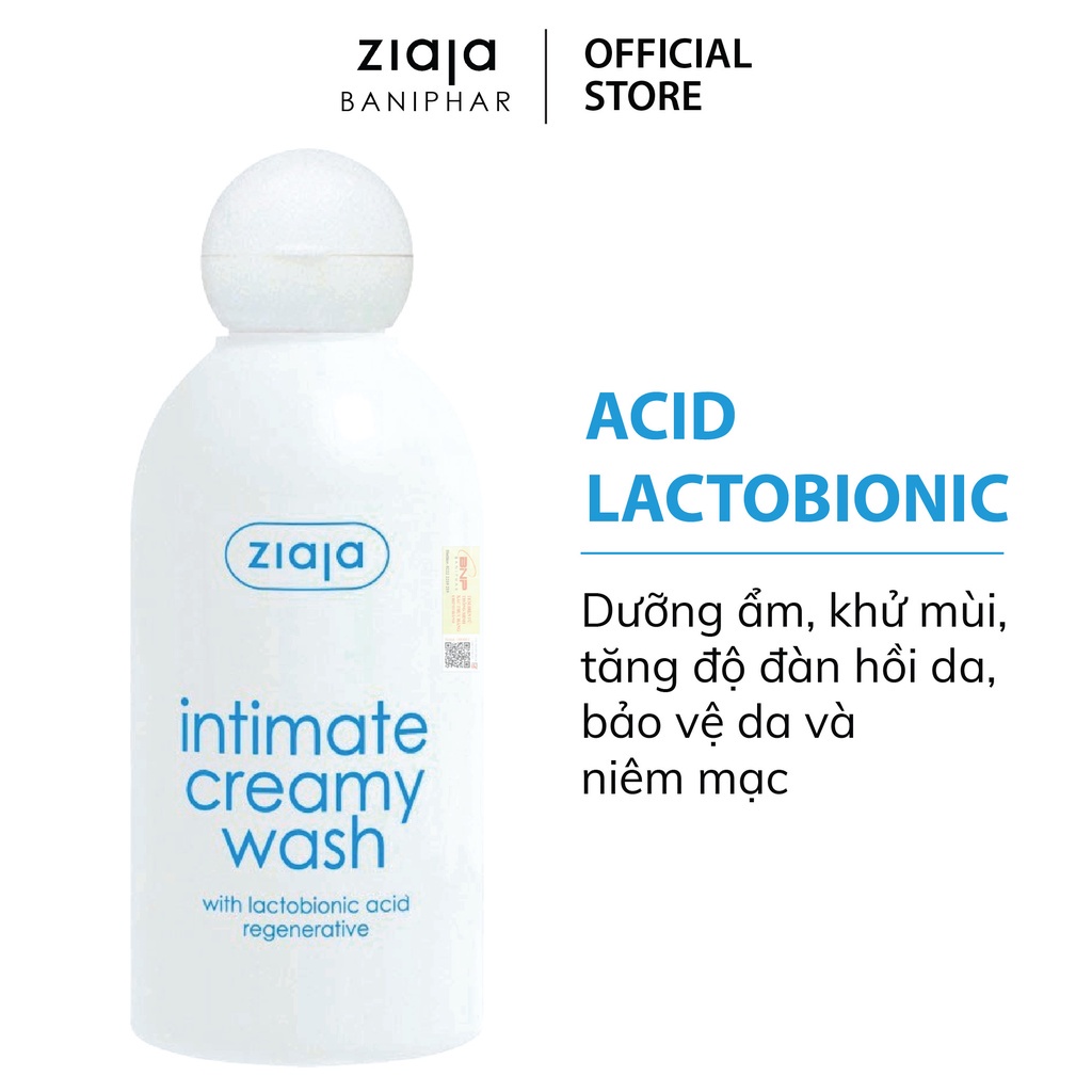 Dung dịch vệ sinh phụ nữ Intima ZIAJA Ba Lan size 200ml