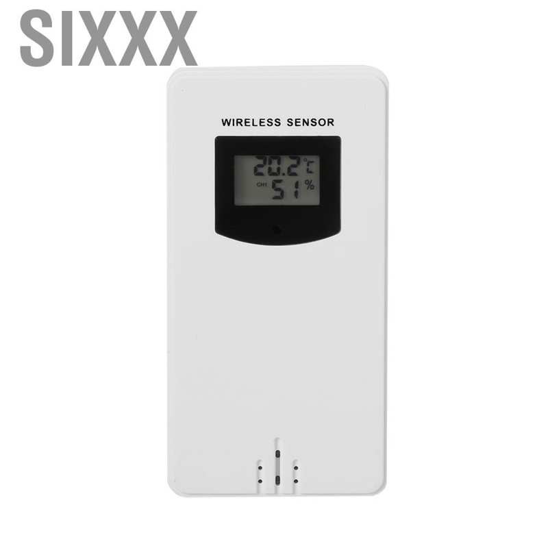 Sixxx LCD Digital Indoor &amp; Outdoor Wireless Weather Station Clock Calendar Thermometer