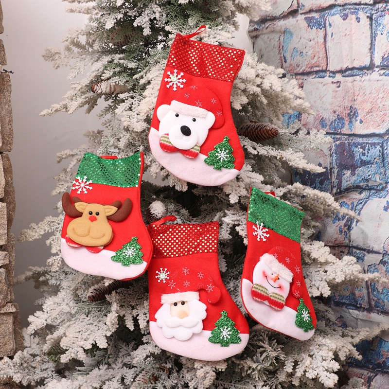 Vớ Treo Trang Trí Cây Thông Noel