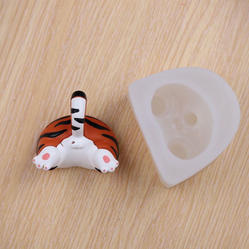 Khuôn Silicone Đổ Resin Epoxy Resin Hình Gấu Trúc/Hổ Trang Trí Nội Thất Xe Hơi