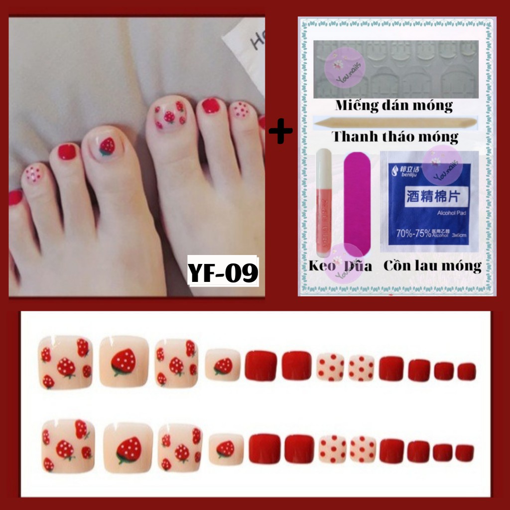 Móng chân giả kèm keo YOU NAILS  (Mã YF09)