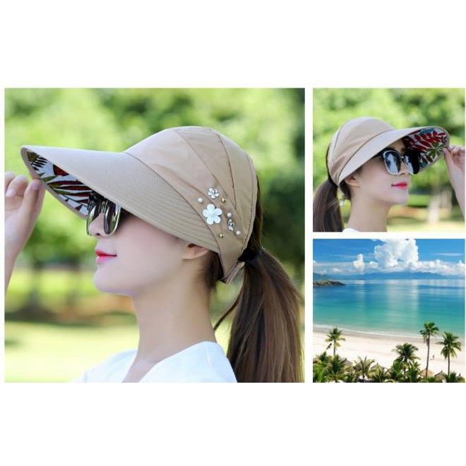 💝FREESHIP Từ 50k💝Mũ chống nắng hở chóp chống tia UV, Mũ đi nắng Hot Trend 2021