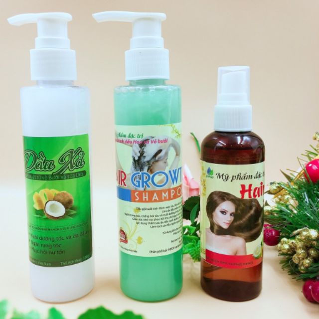 [ CHÍNH HÃNG CÓ TEM] Combo tinh dầu bưởi, dầu gội bưởi, dầu xả dừa MPĐT | BigBuy360 - bigbuy360.vn