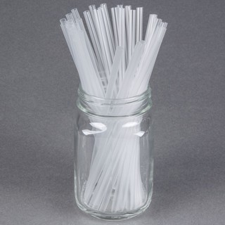 100gr Ống hút trong suốt thẳng phi 6 / phi 8 / phi 12 transperant straw