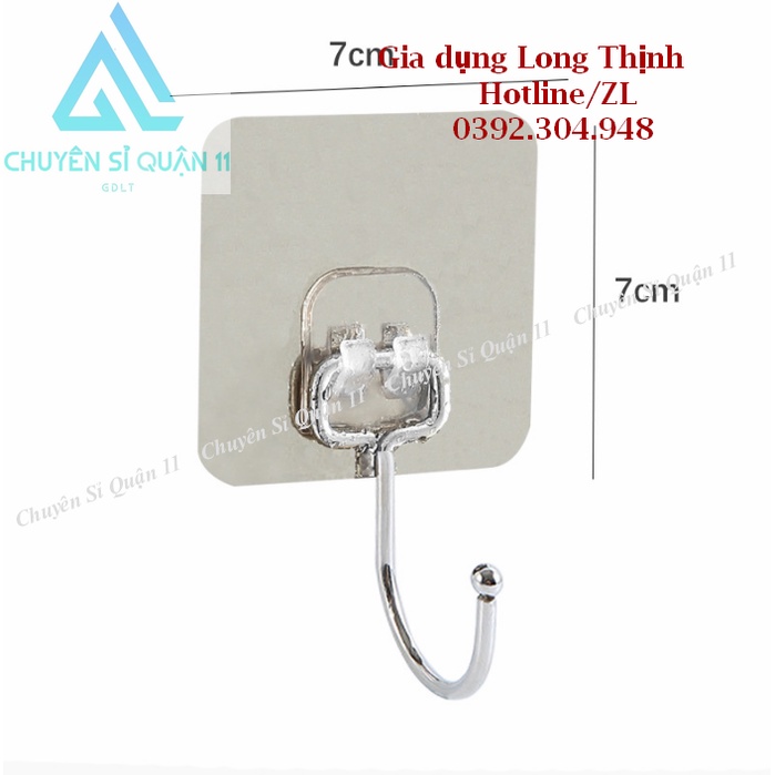Móc Inox Dán Tường Chịu Lực 15KG Móc Treo Đồ Nặng Dán Tường Chất Lượng Cao