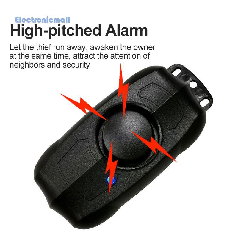 ElectronicMall01 Electric Wireless Motorcycle Bike Alarm Anti-Theft Security Vibration Detector AK-1301A 315MHz Car Key