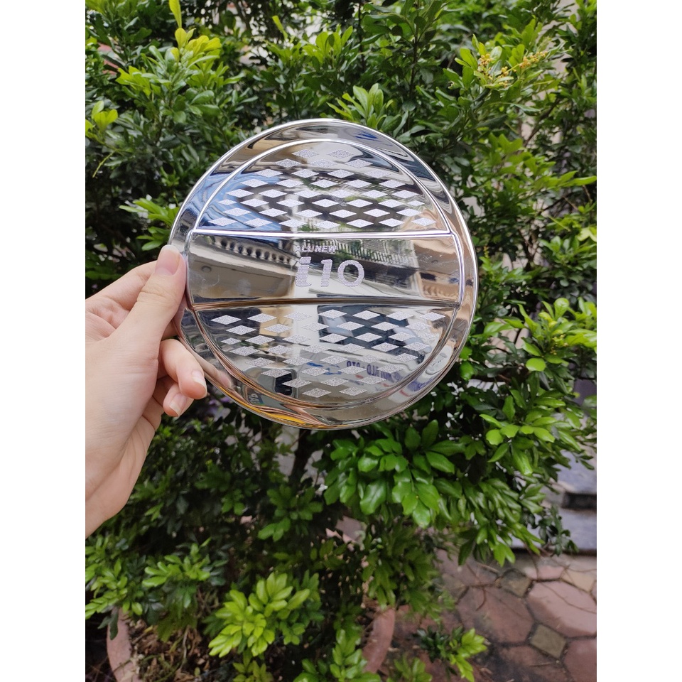 Ốp nắp xăng mạ crom xe Grand i10 2014 đến 2023 Mạ Crom cao cấp