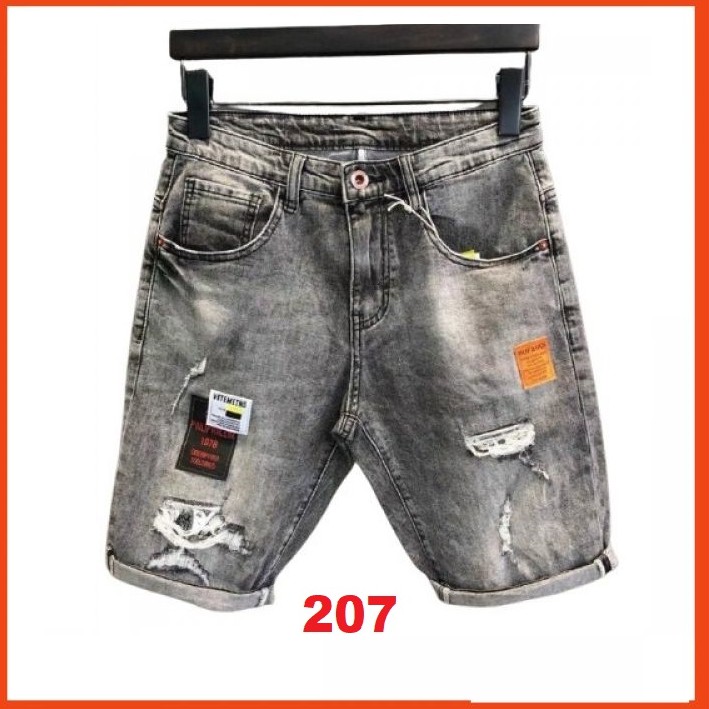 Quần short jean nam chất bò - quần jean lửng nam co giãn thời trang phong cách Luty_shop90 ms207