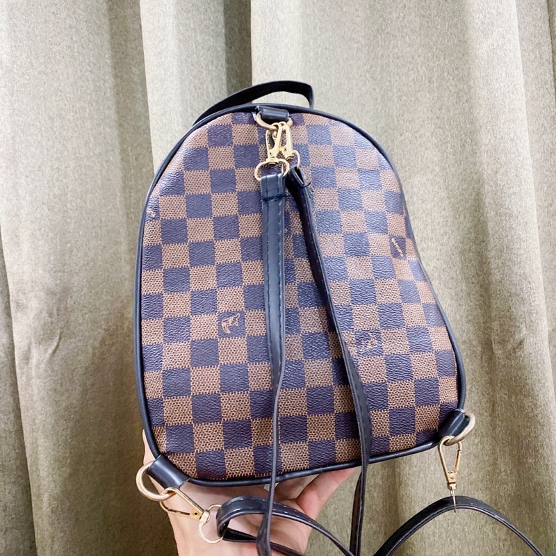 Balo nữ đeo chéo đi học đi chơi đẹp thời trang caro Hiếu Túi BL11