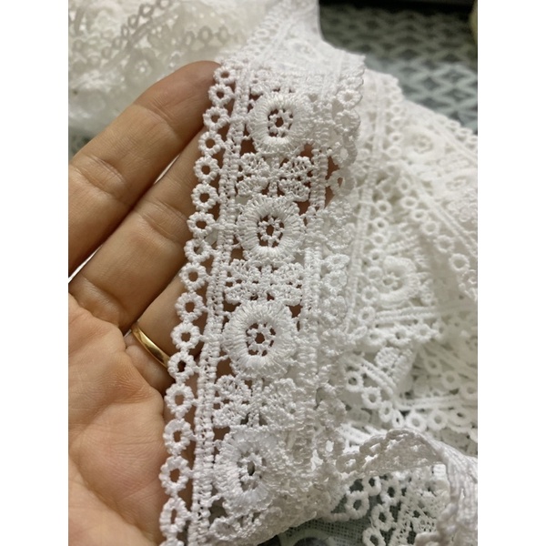 Chân váy trắng xô thêu 2 lớp 69cm cho nữ♥️Thời Trang Elisa♥️