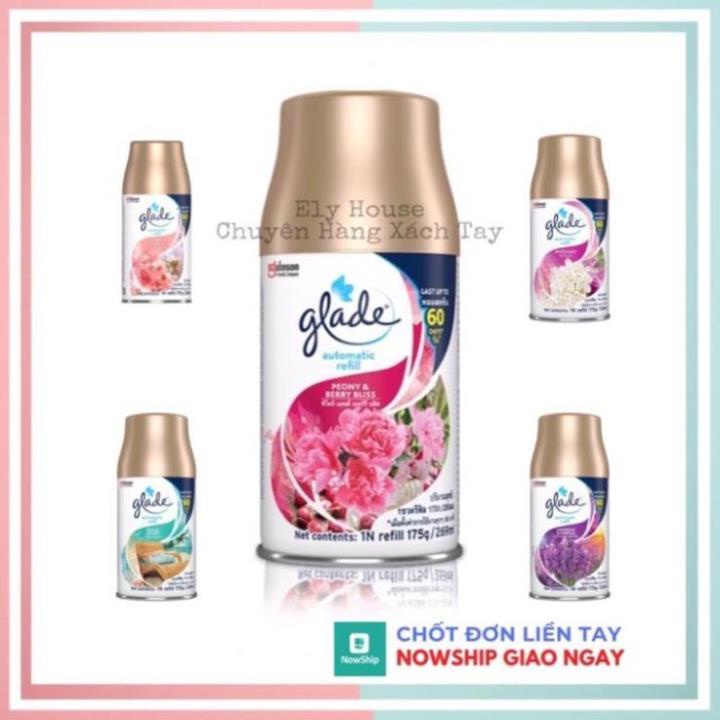Máy xịt thơm phòng tự động GLADE hương thơm dịu nhẹ, thay lõi CHÍNH HÃNG - Bini.store.offical