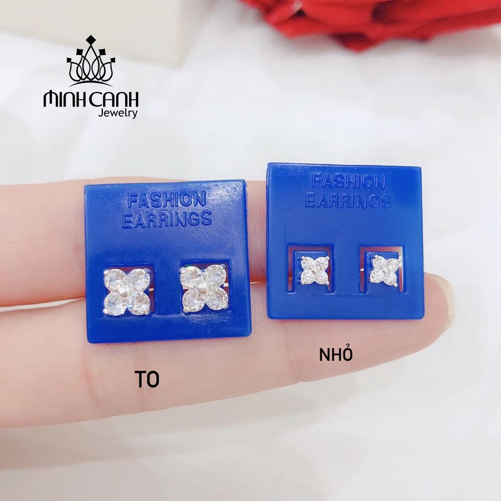 Bông Tai Nụ 4 Lá Nhí Minh Canh Jewelry