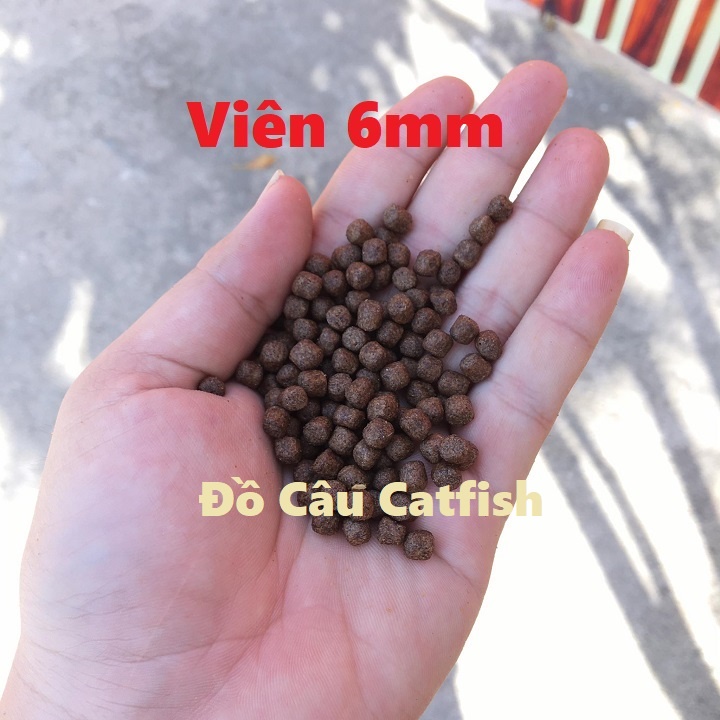 COMBO 2KG THỨC ĂN VIÊN NUÔI CÁ CHÉP,CÁ KOI,40% ĐẠM 2LY-6LY- 2KG CÁM CHO CÁ CHÉP,CÁ KOI