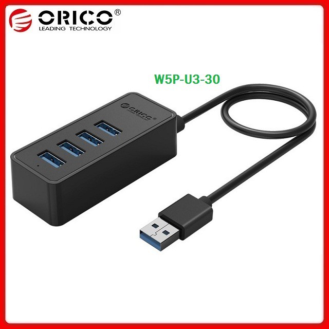 Bộ chia USB 3.0 4 cổng Orico W5P-U3-30 - Bảo hành chính hãng 12 tháng