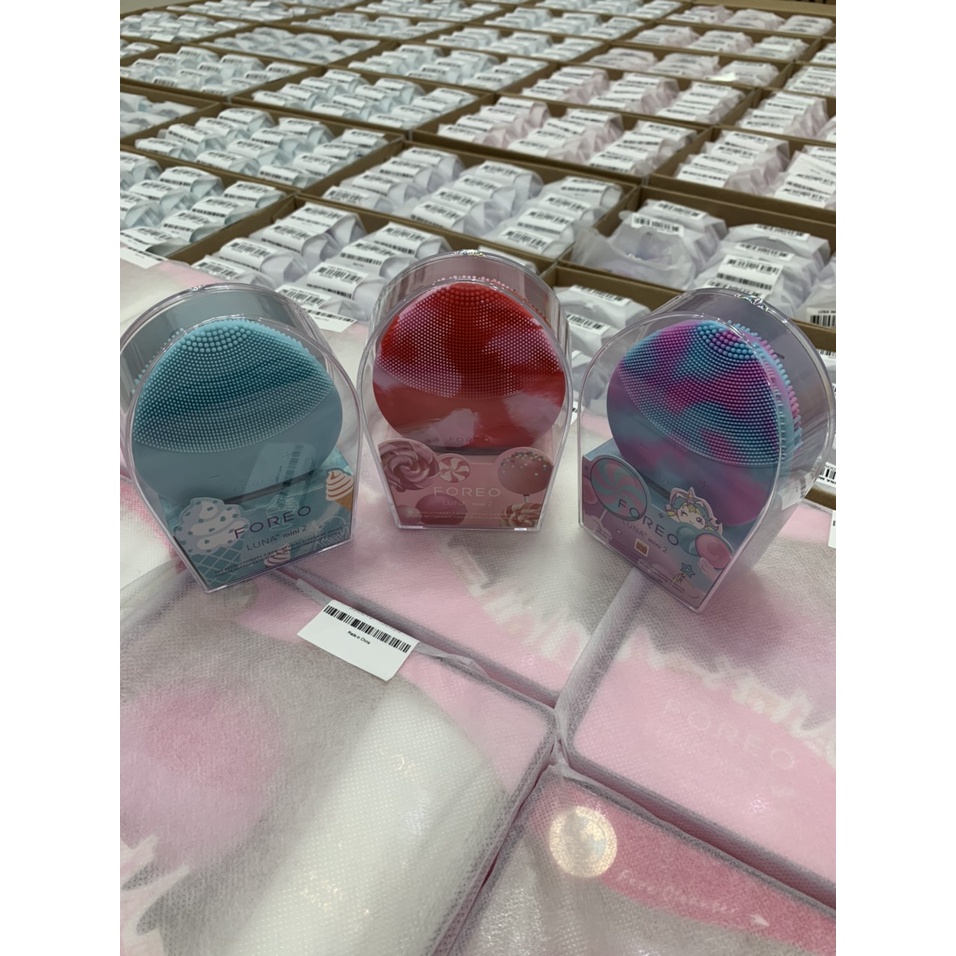 Máy rửa mặt Foreo Luna Mini 2 Lollipop bản Limited  loại bỏ bụi bẩn Hine Cosmetics