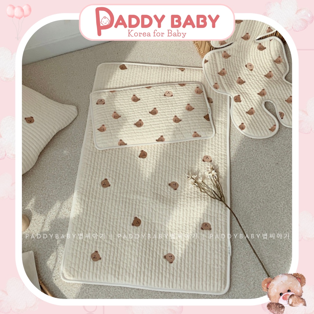 &lt;Có sẵn&gt; Thảm,gối điều hòa Dottodot Malolotte Hàn Quốc cho bé thêu quilting - made in Korea