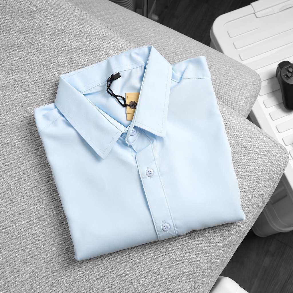 COMBO QUẦN SHORT ÂU SƠ MI LỤA CHỐNG NHĂN