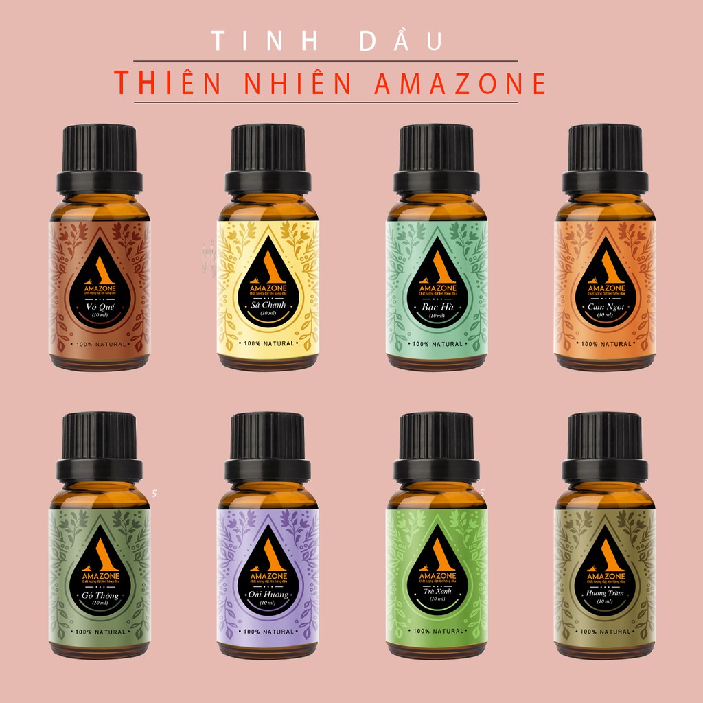 Tinh dầu thơm phòng Amazone nguyên chất 100% 10ml, tinh dầu xông phòng, Khử mùi, diệt khuẩn