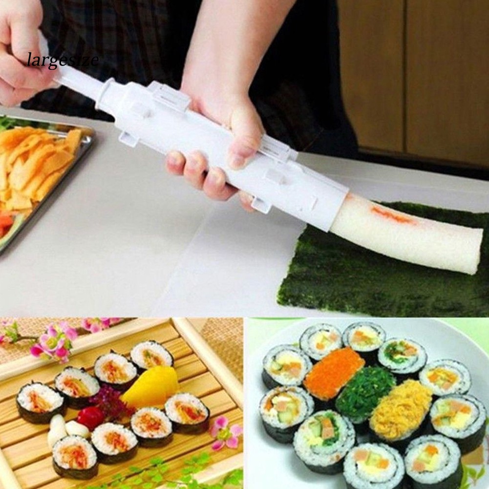 Khuôn ống làm cơm cuộn sushi chất liệu nhựa