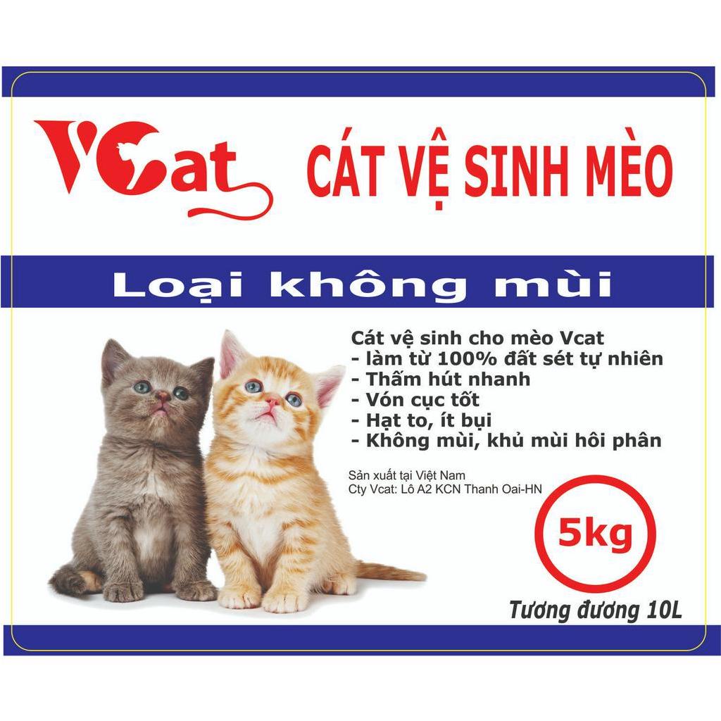 VCAT CÁT VỆ SINH CHO MÈO Cát Than hoạt tính khử mùi