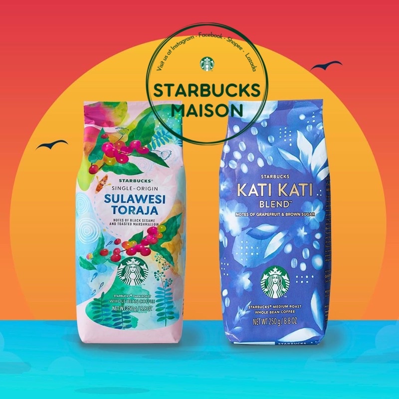 |CHÍNH HÃNG| STARBUCKS Cà phê hoà tan, rang xay - Trà hoà tan