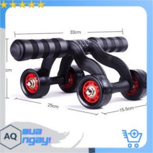 Con Lăn Tập Cơ Bụng 4  Bánh Đa Năng Tại Nhà Nam/Nữ - Tập Bụng Siêu Tiện Lợi Tại Nhà