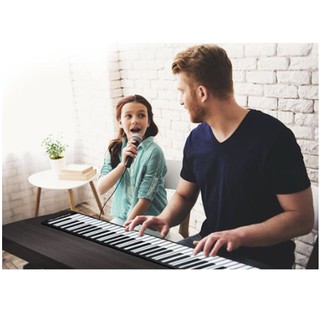 Đàn Piano điện tử cuộn dẻo 61 phím dễ dàng mang theo