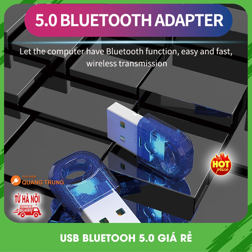 USB bluetooth 5.0 dành cho PC,laptop