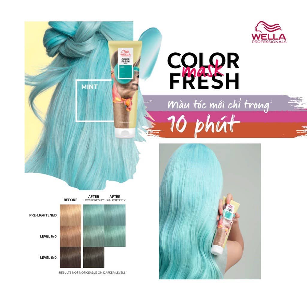 🌺 Wella Color Fresh Mask 150ml Mặt Nạ Dưỡng Bổ Sung Hạt Màu 🌺