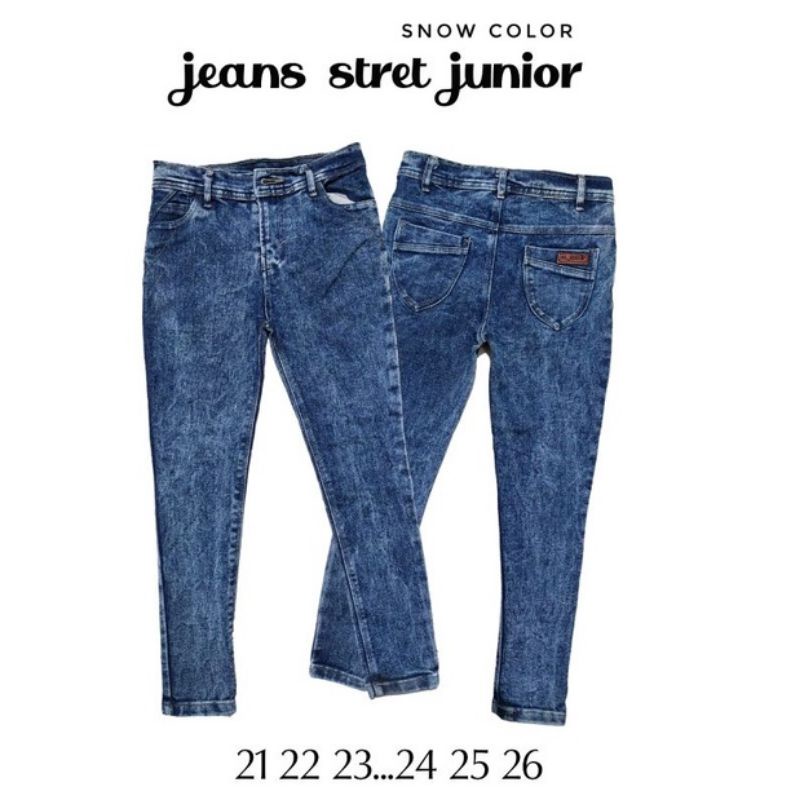Quần Jean Dài Dáng Ôm Xinh Xắn Cho Bé 6-12 Tuổi