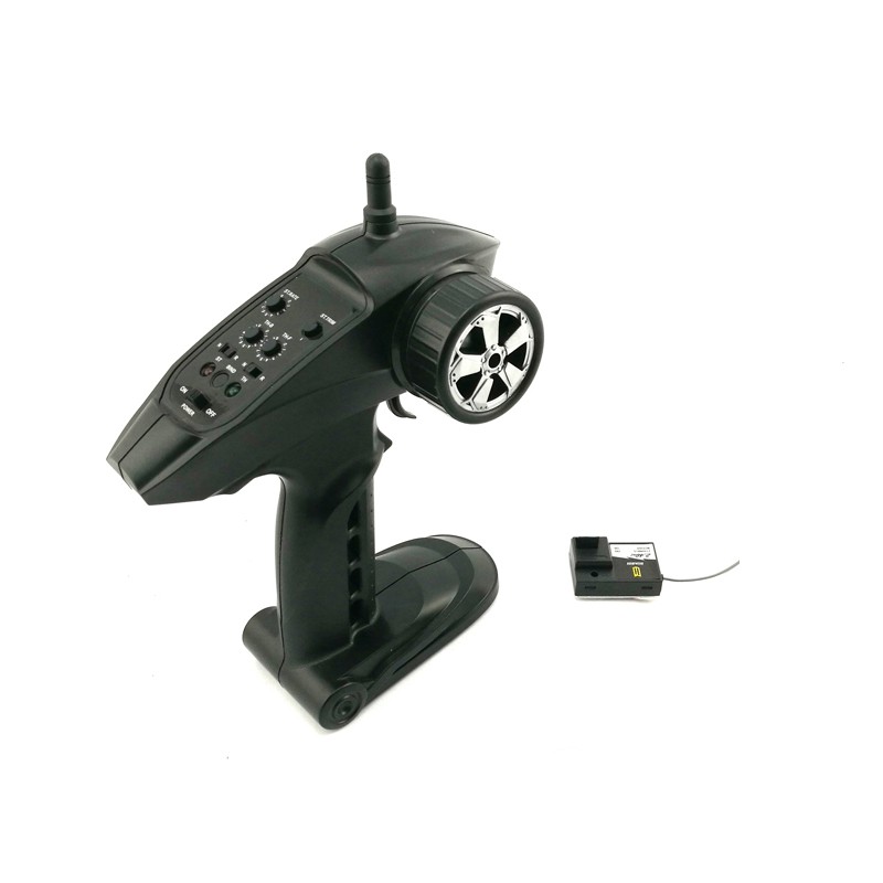 Bộ điều khiển tàu,xe 2 kênh tx,rx 2.4GHZ khoảng cách 100-150m