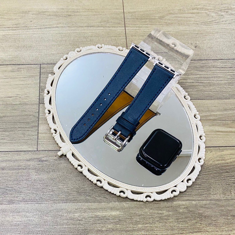 dây da thay thế màu xanh cực đẹp dành cho applewatch