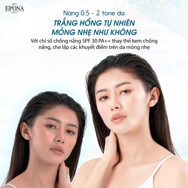 Combo Kem Nâng Tone, Dưỡng Trắng Phục Hôi Da Epona 50ml