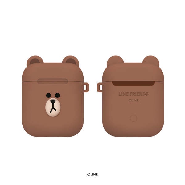 Vỏ Bảo Vệ Hộp Sạc Tai Nghe Airpods 1 2 Họa Tiết Hoạt Hình LINE FRIENDS Dễ Thương