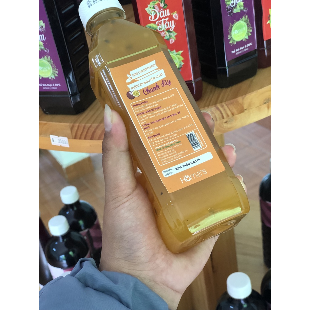 NƯỚC CỐT CHANH DÂY - CHAI PET 500ML - ĐẶC SẢN ĐÀ LẠT