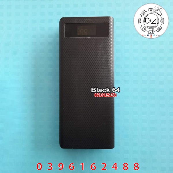 Box Sạc dự phòng nhựa 8 cell 18650_Mạch Qc 3.0 18w  Chất lượng