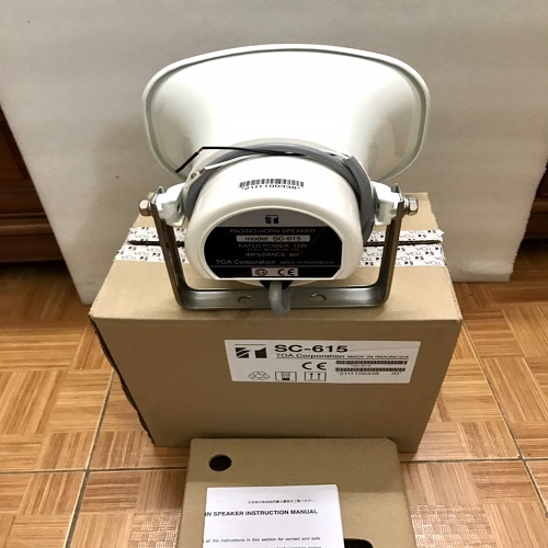 Loa phóng thanh toa 15W SC-615 hàng xịn xuất xứ Indonesia vành nhôm, chuyên đánh chim đêm, bảo hành 12 tháng