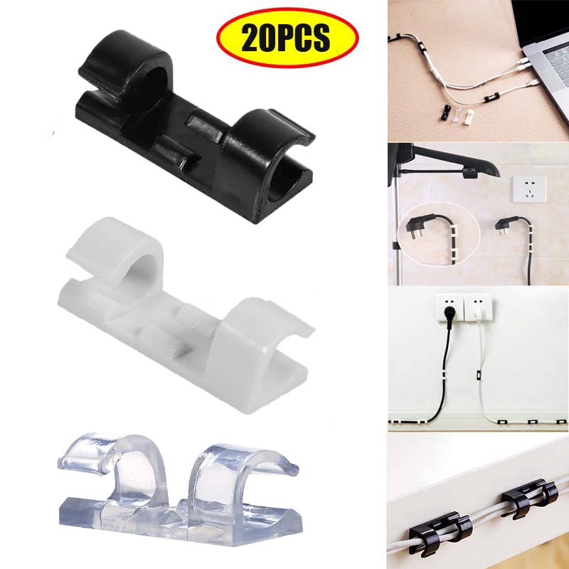 Set 20 Kẹp Cố Định Dây Cáp Gọn Gàng