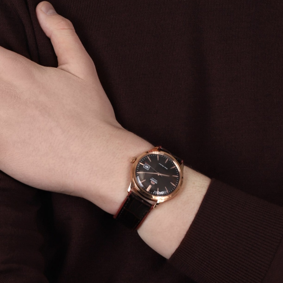 Đồng hồ cơ nam Orient FAC08001T0 mặt kính cứng chống va đập, chống nước 3 ATM, dây da thời trang cao cấp chính hãng