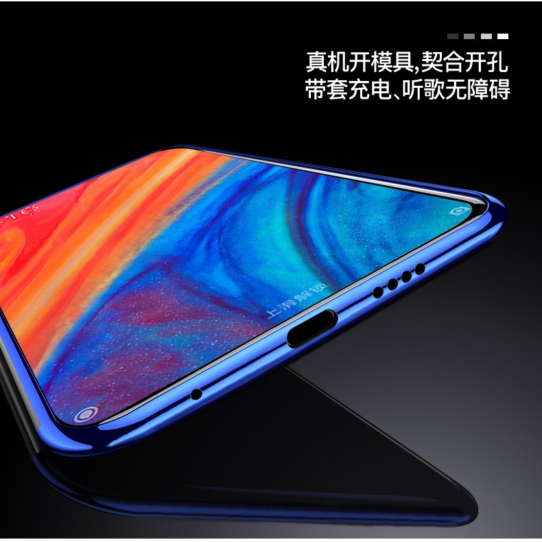 Ốp lưng Xiaomi MI MIX 2S dẻo trong suốt viền xi màu