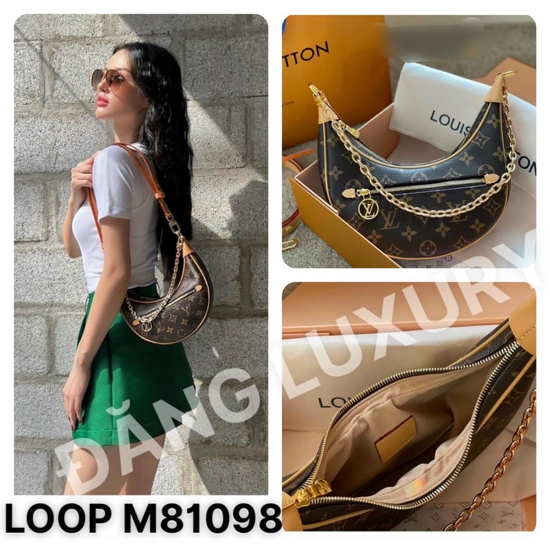 Túi kẹp nách LV LOOP M81098 - Bản SUPVIP [Full2box]