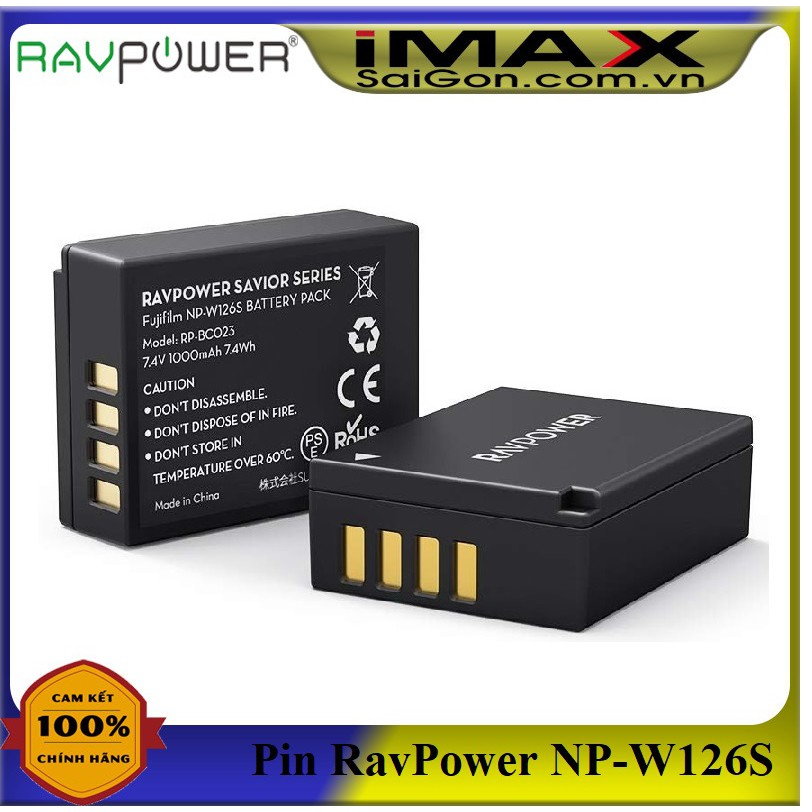 PIN SẠC MÁY ẢNH FUJIFILM NP-W126S RAVPOWER