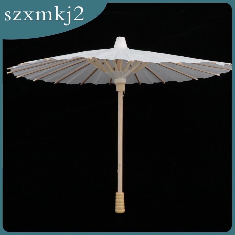 [szxmkj2] Dù Giấy Sơn Dầu Mini 1 / 3 BJD Chưa Sơn Trang Trí Nghệ Thuật DIY