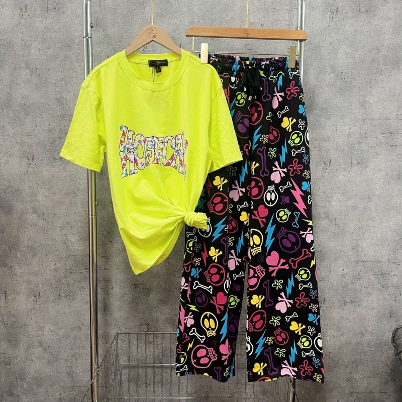 Set dài ao thun quần ống suông bigsize