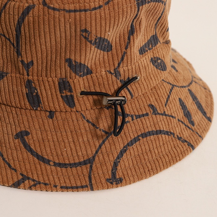 Mũ Tai Bèo Vải Nhung In Hình Mặt Cười Dễ Thương Thời Trang Thu Đông Cho Bé