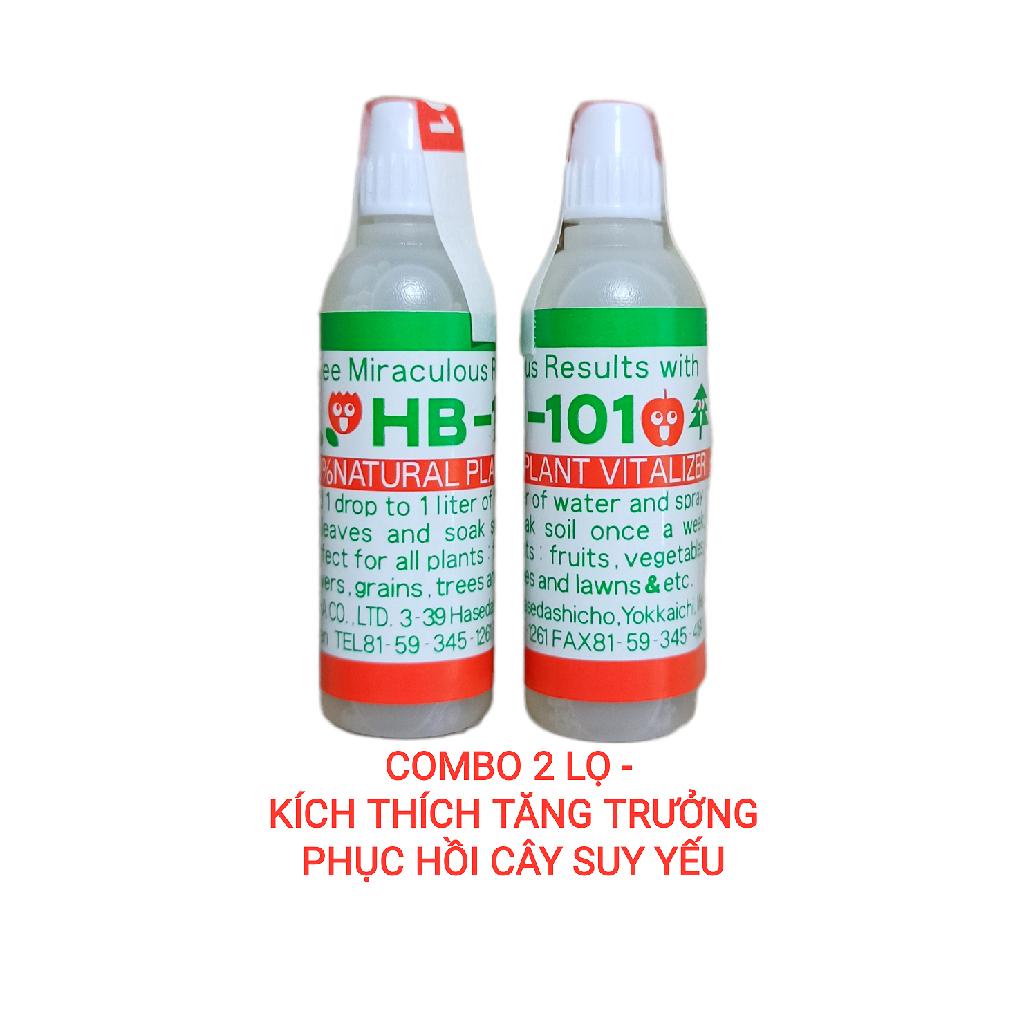 Combo 2 lọ HB -101 Kích thích tăng trưởng sinh học,kích rễ Organic Flora Plant Vitalizer Nhật Bản 6ml