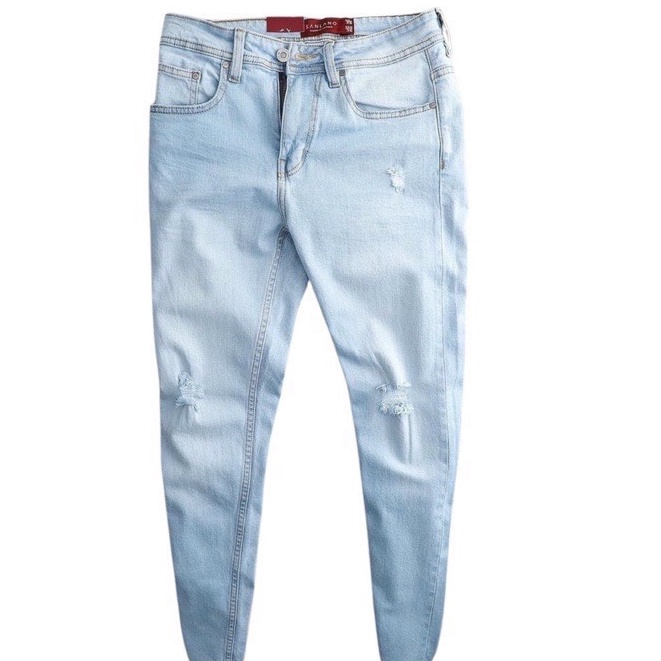 Quần jean nam màu XANH chất demin cao cấp co dãn đẹp from dáng skinny mẫu mới thời trang cao cấp beautiulgilr g17