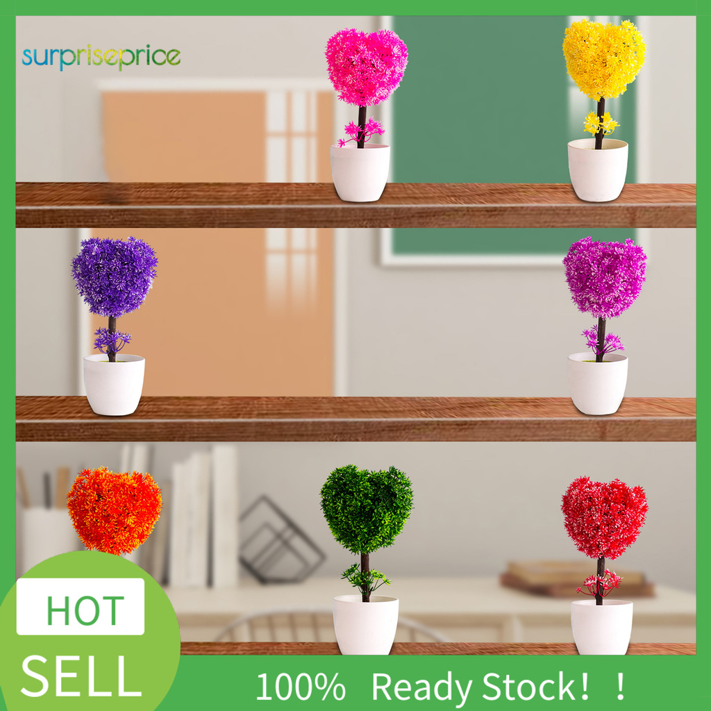 Chậu hoa giả bằng nhựa tiện dụng để trang trí