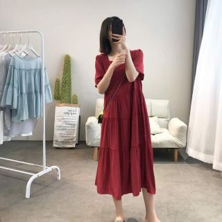 Váy cổ vuông siêu xinh
