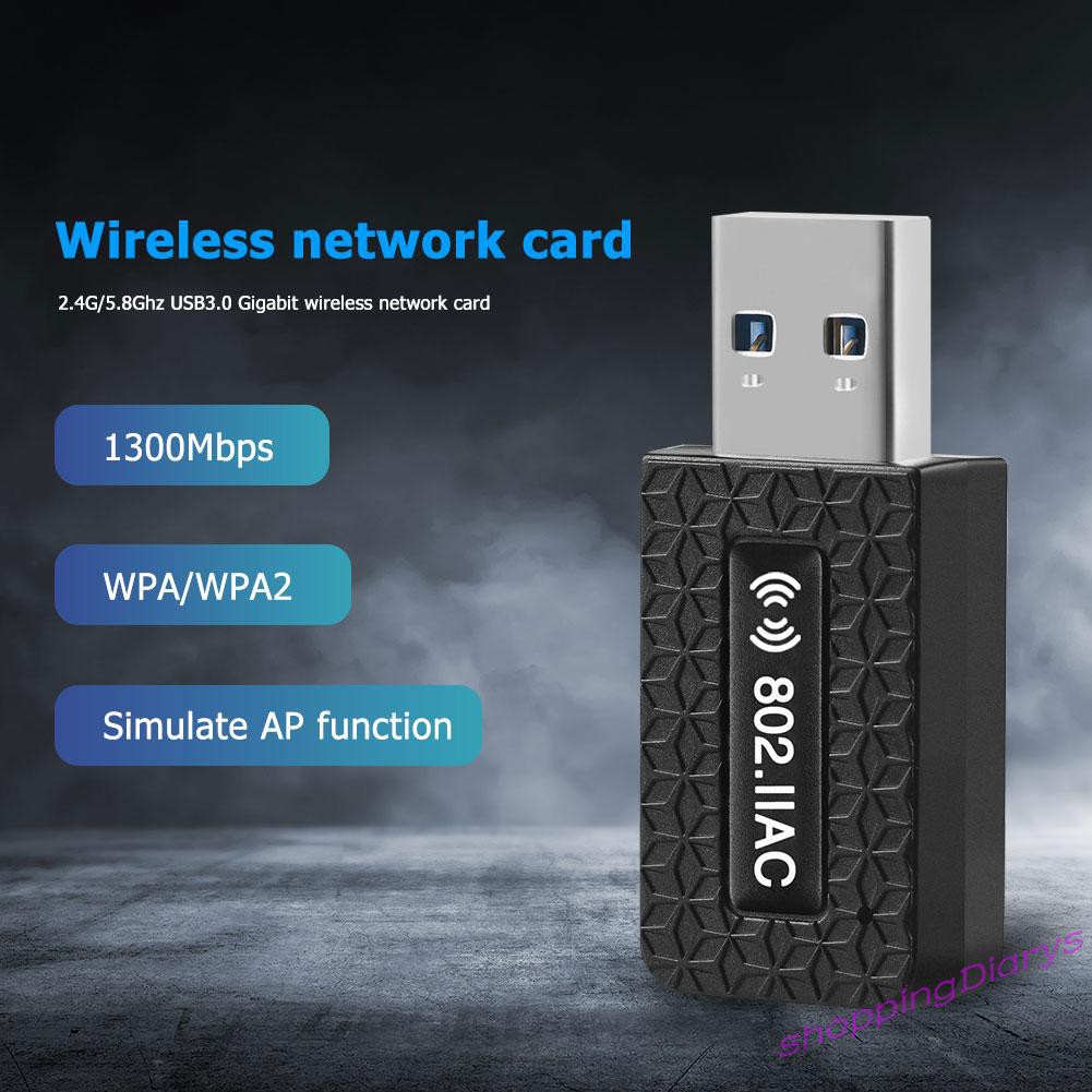 Usb 3.0 Wifi Dongle 1300mbps 2.4 + 5ghz | BigBuy360 - bigbuy360.vn